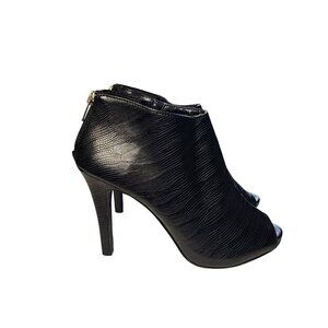 Ann Marino Dressy Stiletto Ankle Shooties Black Women's Size 7.5